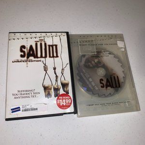 SAW 1 and 3 DVD Bundle, Wide Screen and Full screen Version